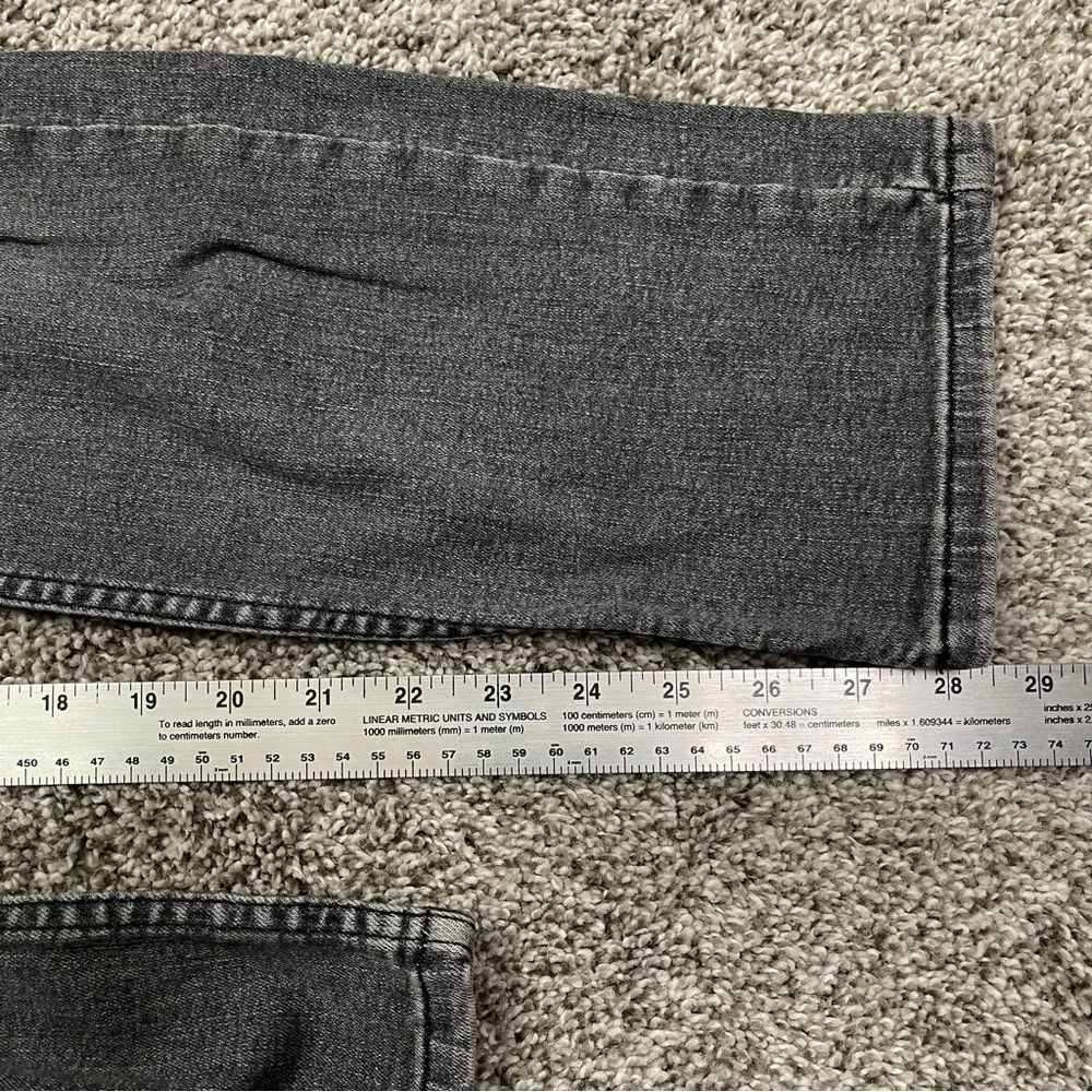 Levi's 511 Slim Fit Faded Black Distressed Jeans W29 L30